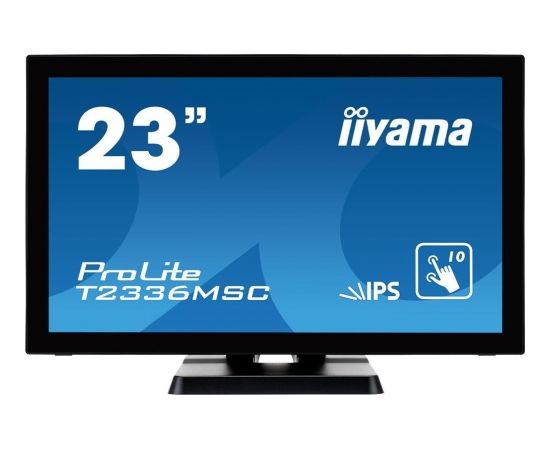 Monitor IIyama T2336MSC-B2 23inch, IPS touchscreen, Full HD, VGA, DVI-D, HDMI, U