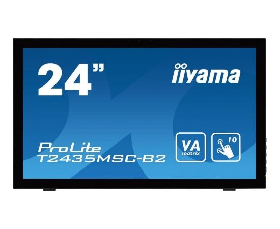 Monitor IIyama T2435MSC-B2 23.6inch, VA touchscreen, Full HD, DVI-D, HDMI, DP Industriālie monitori IPS / DSP / Public / Info Displays