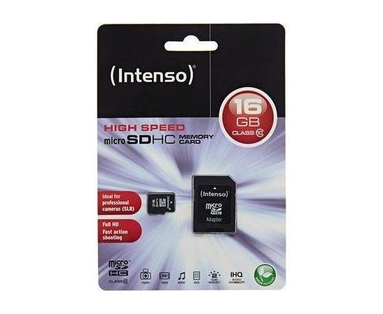 Intenso micro SD 16GB SDHC card class 10