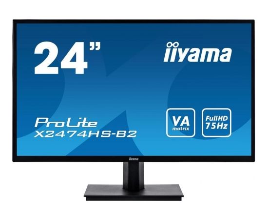 Monitor Iiyama X2474HS-B2 23,6inch, panel VA, D-Sub/HDMI/DP, speakers