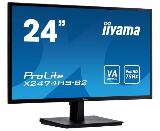 Monitor Iiyama X2474HS-B2 23,6inch, panel VA, D-Sub/HDMI/DP, speakers