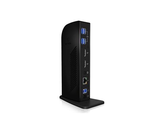 Raidsonic IcyBox Docking Station 2xDisplayPort (1/2 monitors-4k/5k), USB 3.0, USB Type-C