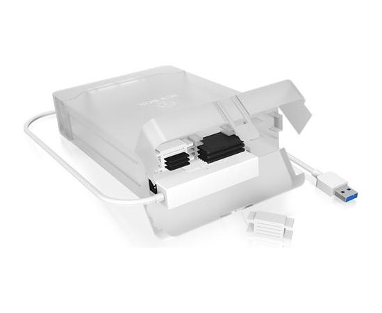 Raidsonic IcyBox External 3,5' / 2,5''' Case SATA III, USB 3.0, White