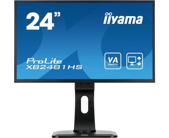 Monitor Iiyama XB2481HS-B1, IPS, Full HD, DVI-D, HDMI, speakers