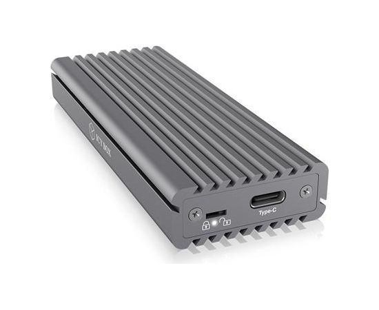 Raidsonic IcyBox External enclosure for M.2 NVMe SSD, USB 3.1 Type-C, Grey