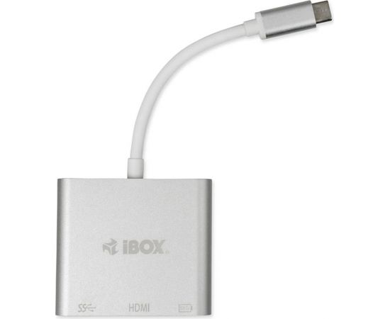 Ibox HUB I-BOX USB TYP C - USB 3.0, HDMI, USB C, POWER DELIVERY