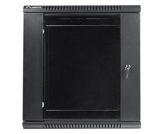 Lanberg wall-mounted rack 19'' demounted flat pack 12U/600x450mm black