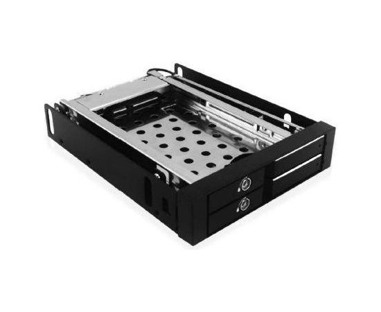 Raidsonic IcyBox Mobile Rack for 2x 2.5'' SATA HDD or SSD, Black