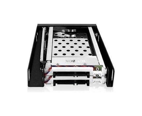 Raidsonic IcyBox Mobile Rack for 2x 2.5'' SATA HDD or SSD, Black