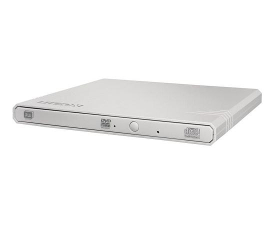 External DRW LiteOn eBAU108, USB, Super-Slim, ultra-light, White
