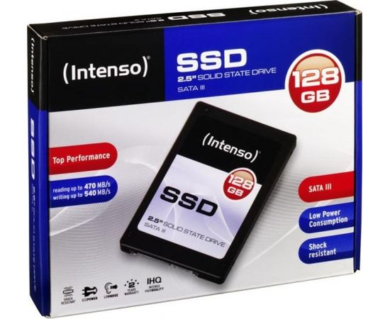 SSD Intenso Top 128GB SATA3 MLC, 520/300MBs, Shock resistant, Low power