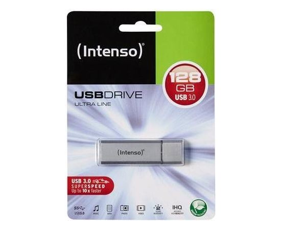 Flashdrive Intenso Ultra Line 128GB USB3, Up to 35/20MBs, Aluminium