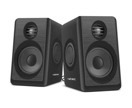 Natec LYNX computer speakers 2.0 6W RMS, Black Skaļruņi datoriem