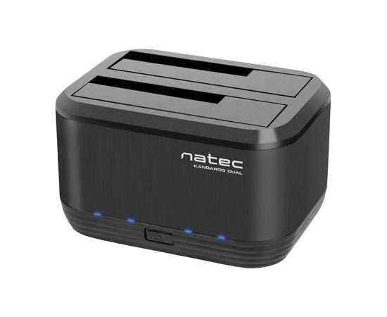 Natec Docking Station KANGAROO DUAL 2.5''/3.5'' HDD USB 3.0 + AC adapter