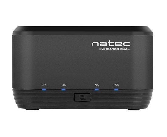 Natec Docking Station KANGAROO DUAL 2.5''/3.5'' HDD USB 3.0 + AC adapter