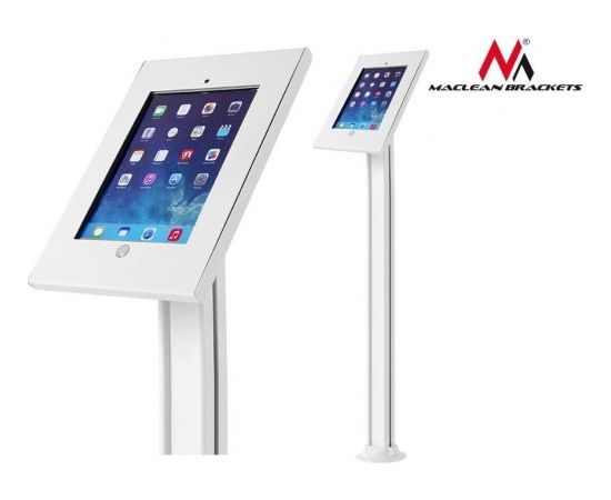 Maclean MC-678 Universal Floor Tablet Stand for Public Displays Lock Anti Theft