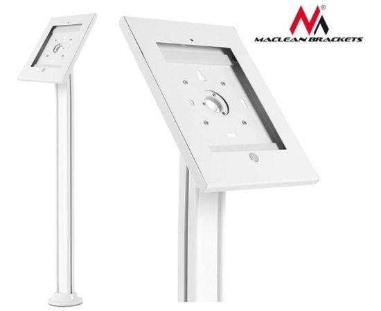 Maclean MC-678 Universal Floor Tablet Stand for Public Displays Lock Anti Theft