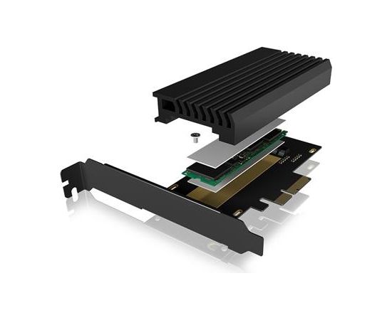 Raidsonic IcyBox PCIe extension card with M.2 M-Key socket for one M.2 NVMe SSD