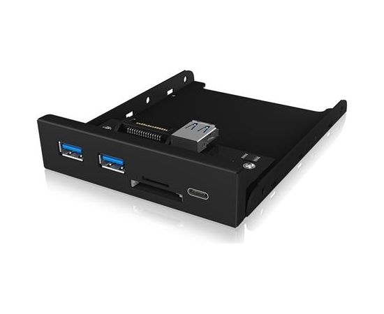 Raidsonic IcyBox 3x Port USB 3.0 Hub (2x USB 3.0, 1x USB Type-C), miniSD/SD card reader