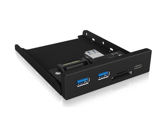 Raidsonic IcyBox 3x Port USB 3.0 Hub (2x USB 3.0, 1x USB Type-C), miniSD/SD card reader