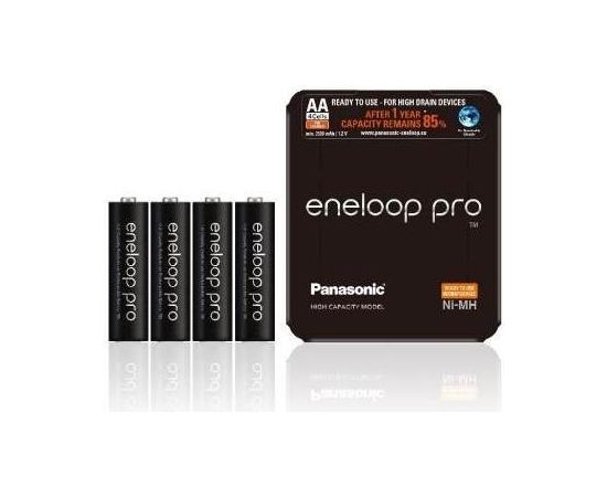 Panasonic Eneloop Pro R6/AA 2500mAh, 4 Pcs, Sliding pack