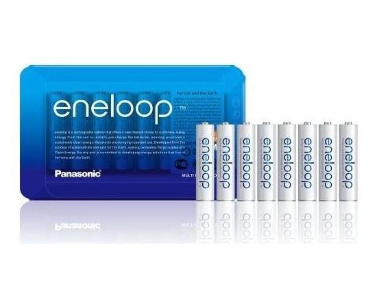 Panasonic Eneloop R03/AAA 750mAh, 8 Pcs, Sliding pack