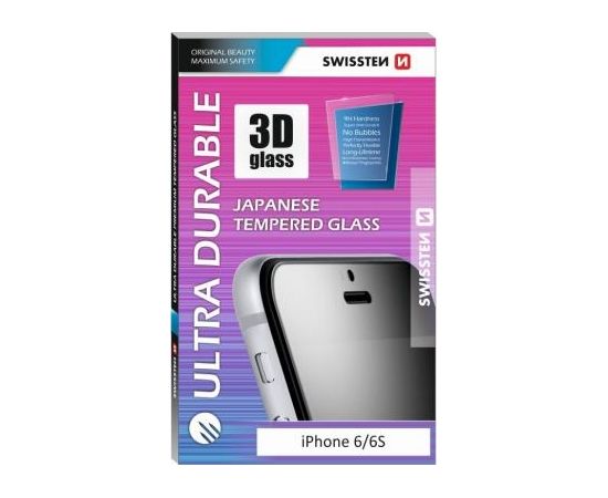 Swissten Ultra Durable 3D Japanese Tempered Glass Premium 9H Aizsargstikls Apple iPhone XS Max Caurspīdīgs