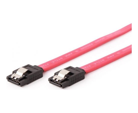 Gembird Serial ATA III 30 cm Data Cable, metal clips, red