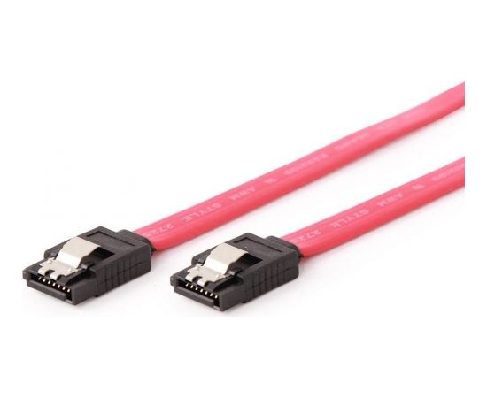 Gembird Serial ATA III 100 cm Data Cable, metal clips, red