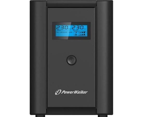 Power Walker UPS Line-Interactive 1200VA 2x 230V PL,2x IEC C13,RJ11/RJ45,USB,LCD