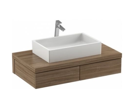 Ravak izlietnes skapītis SD Formy 1000 (riekstkoks) Uz virsmas un mēbeļu