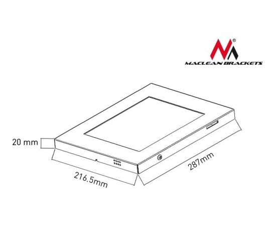 Maclean MC-610 Tablet Wall Bracket Dedicated For Samsung Galaxy Tablet