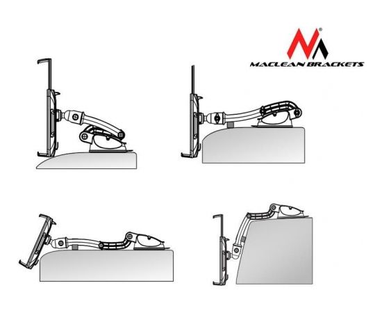 Maclean MC-627 Universal Car Mobile Device Holder Mount Adjustable 5'' 11''