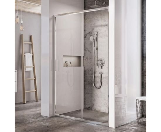 Ravak Dušas durvis BLSDP2-100 spīdīgs + caurspīdīgs stikls Dušas durvis
