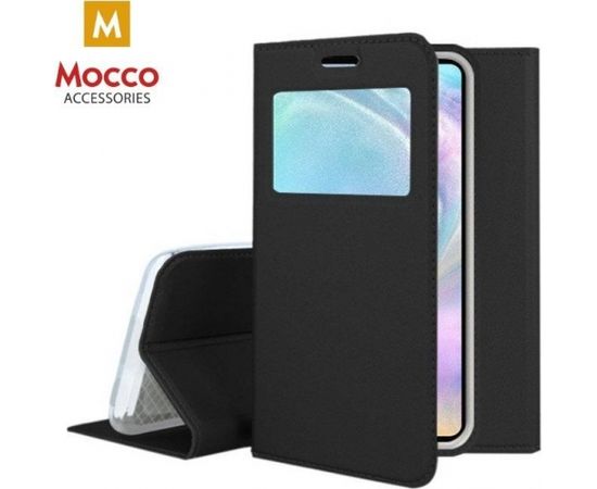 Mocco Smart Look Case Чехол Книжка с Окошком для телефона Samsung M105 Galaxy M10 Черный
