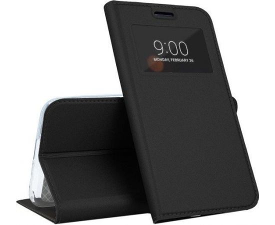 Mocco Smart Look Magnet Book Case Grāmatveida Maks Ar Lodziņu Telefonam Samsung M105 Galaxy M10 Melns