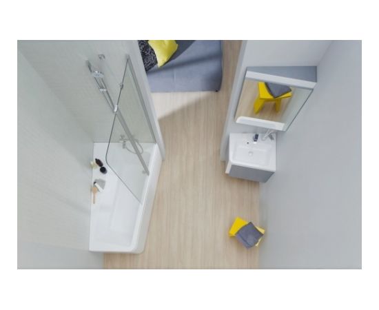 Ravak spogulis 10° 650 (tumšā riekstkoka) R Vannas istabas spoguļi