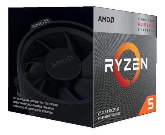 CPU RYZEN X4 R5-3400G SAM4 BX/65W 3700 YD3400C5FHBOX AMD