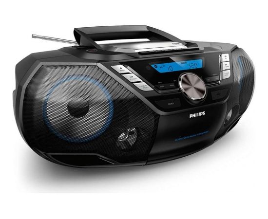 PHILIPS AZB798T/12 portatīvā CD Magnetola skaņas iekārta, melna