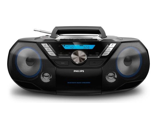 PHILIPS AZB798T/12 portatīvā CD Magnetola skaņas iekārta, melna