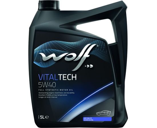 Wolf VITALTECH 5W40 5L API SN/CF, ACEA A3/B4-12