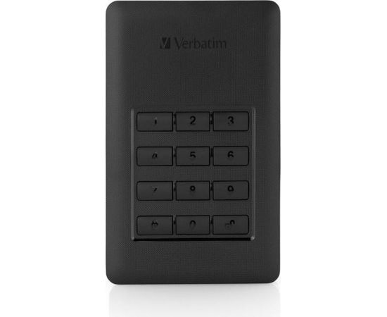 External HDD Verbatim Store & Go G1 2.5inch 1TB USB3.1 Black Secure Portable