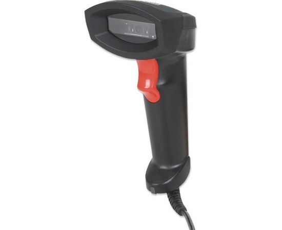 Manhattan 1D CCD Barcode Scanner 50 cm scan depth red LED USB IP54