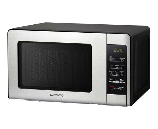 DAEWOO Microwave oven KQG-664BB 20 L, Grill, Touch control, 700 W, Stainless steel/Black, Microwave oven with Grill, Defrost function