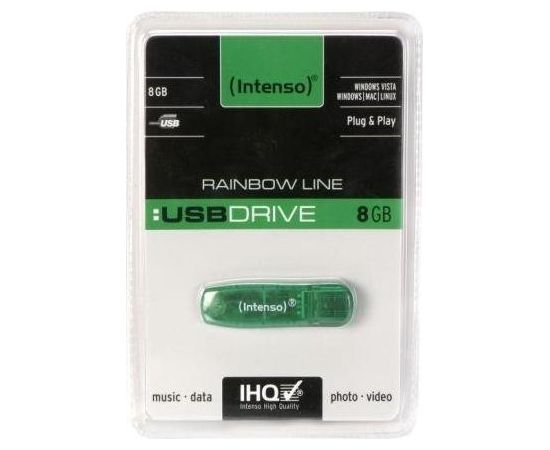 Intenso pendrive USB RAINBOW LINE GREEN 8GB