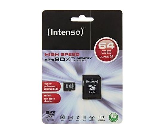 Intenso micro SD 64GB SDXC card class 10