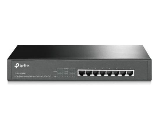 Switch|TP-LINK|TL-SG1008MP|Desktop/pedestal|Rack|PoE+ ports 8|TL-SG1008MP