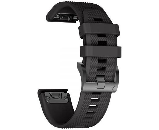 Tech-protect Smooth Siksniņa Garmin Fenix 3, 5x, 3HR, 5x Plus, 6x, 6x Pro, Black