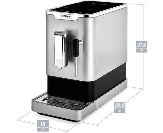 Stollar SEM800 the Slim Café Silver Espresso kafijas automāts
