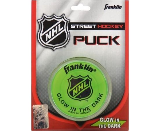 Franklin Glown In The Dark Streethockey Puck hokeja spēlētāja ielas ripa (12226)